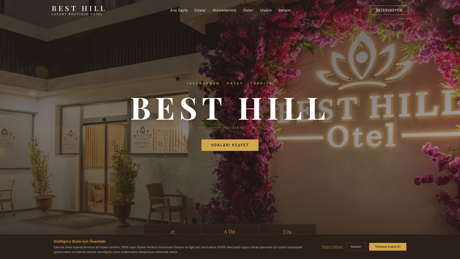 Best Hill Luxury Boutique Hotel web sitesi